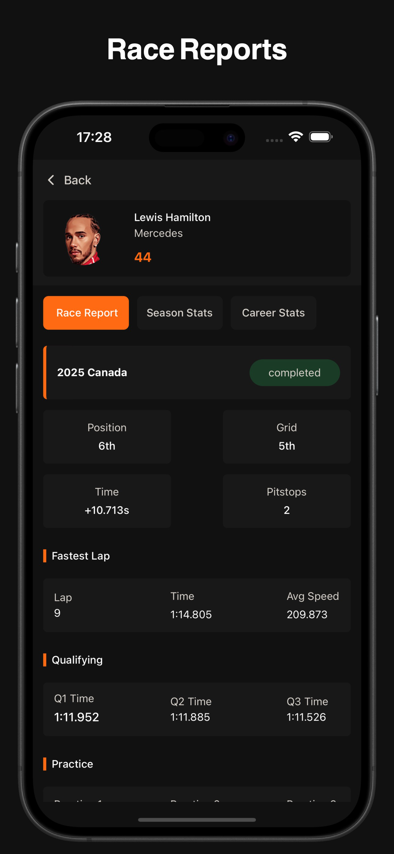 Pitwall Race Results